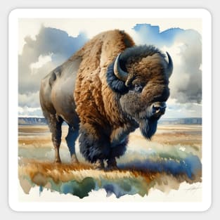 Prairie Titan: Majestic American Bison Sticker